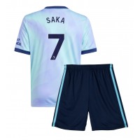 Camisa de time de futebol Arsenal Bukayo Saka #7 Replicas 3º Equipamento Infantil 2024-25 Manga Curta (+ Calças curtas)